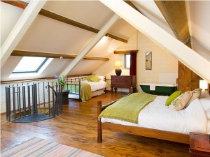 accommodation, sea view, room, beds